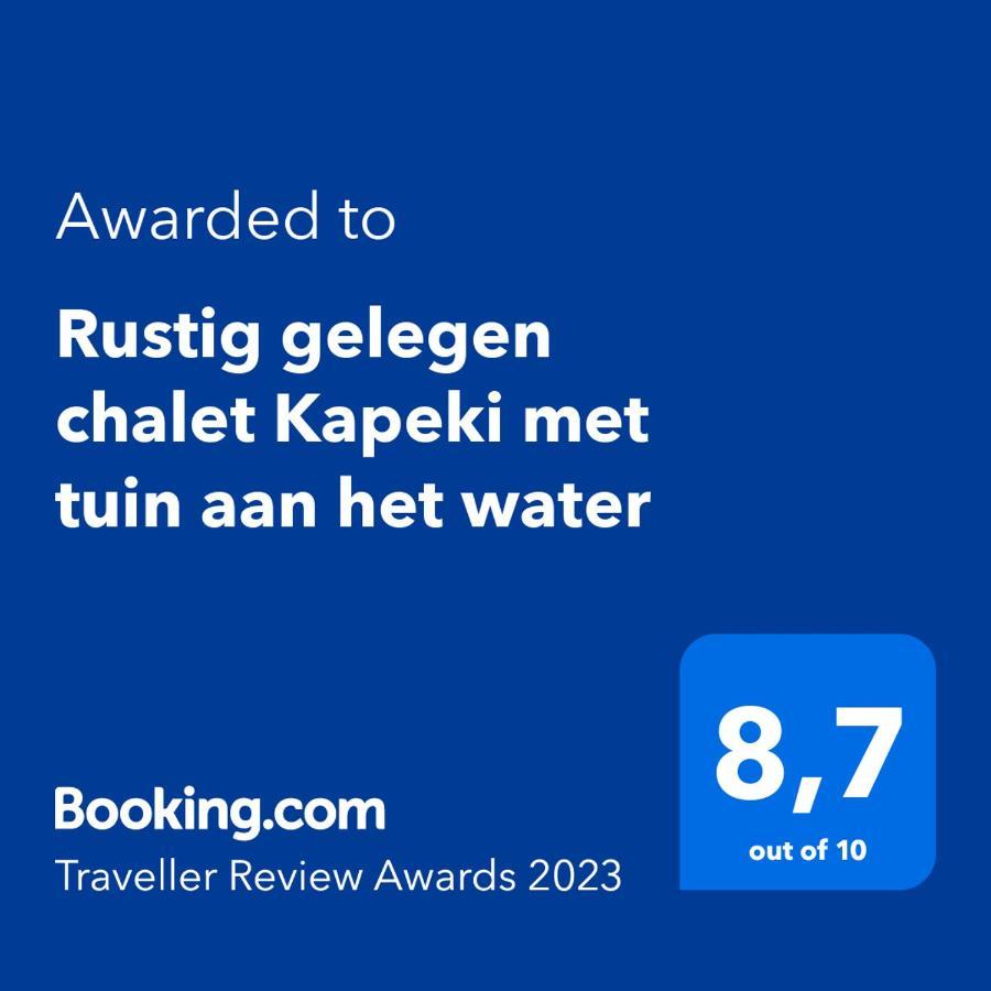Rustig Gelegen Chalet Kapeki Met Tuin Aan Het Water Geel Exterior foto
